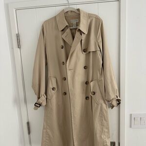 Banana Republic Beige Double-Breasted Trench Coat spring 2008